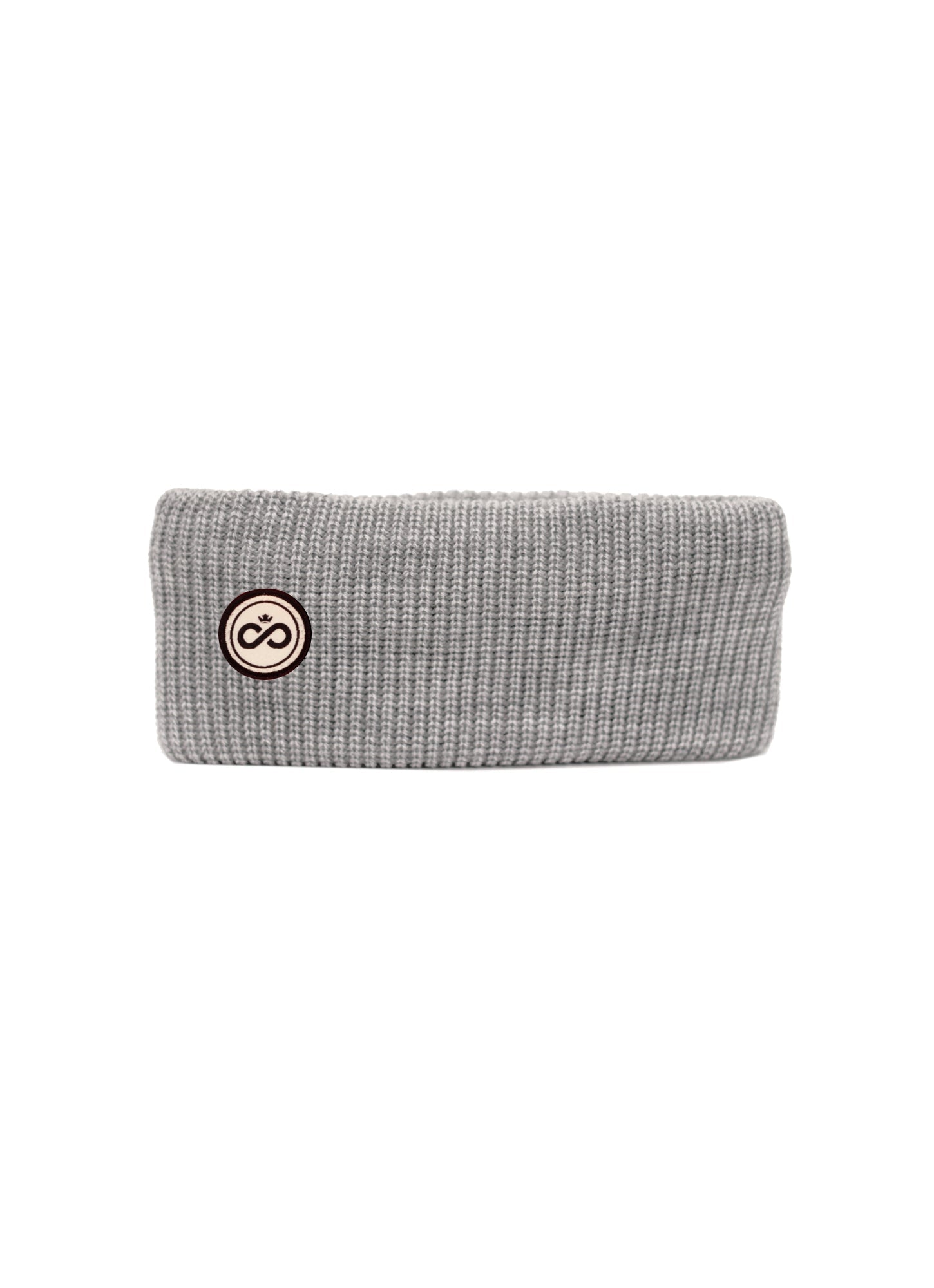 Bandeau Alpin gris - logo rond