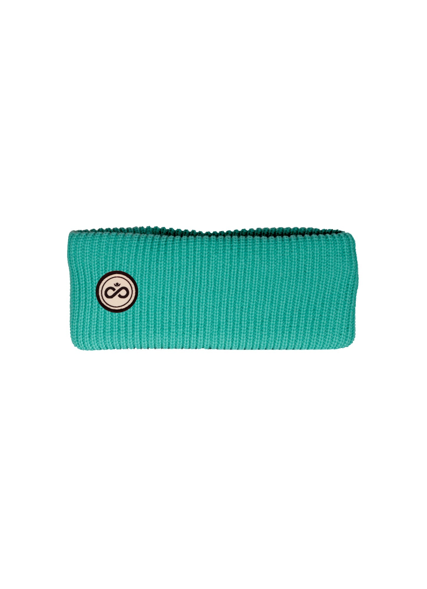 Bandeau Alpin aqua - logo rond