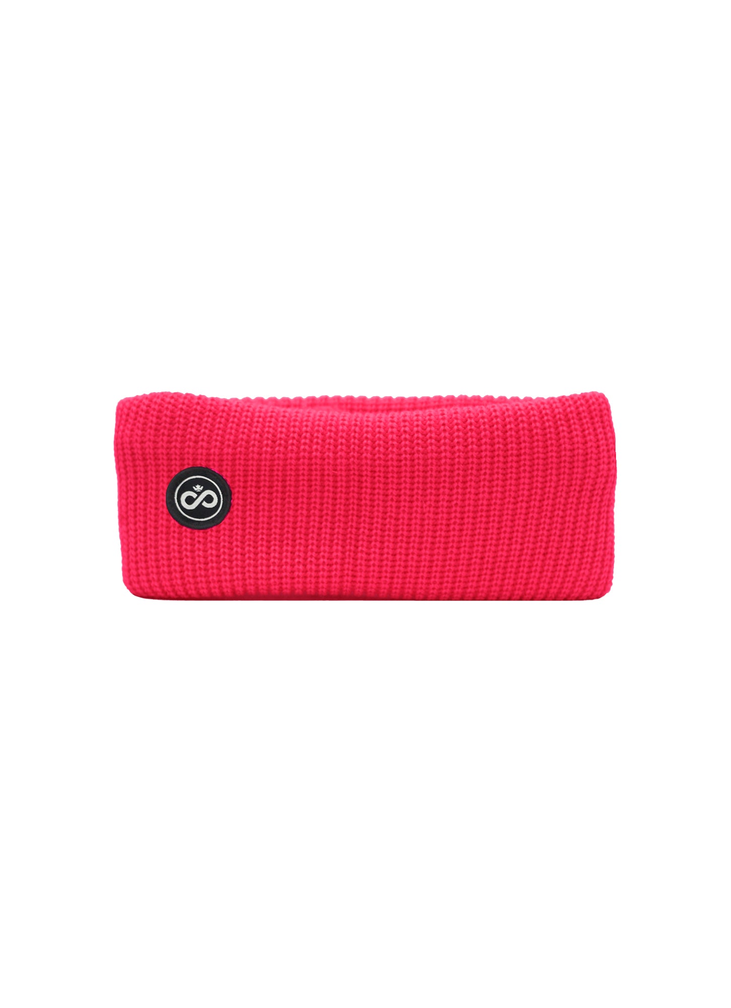 Bandeau Alpin corail - logo rond noir