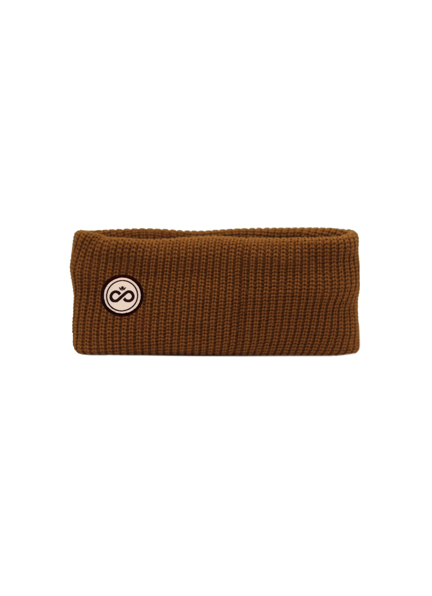 Bandeau Alpin marron - logo rond