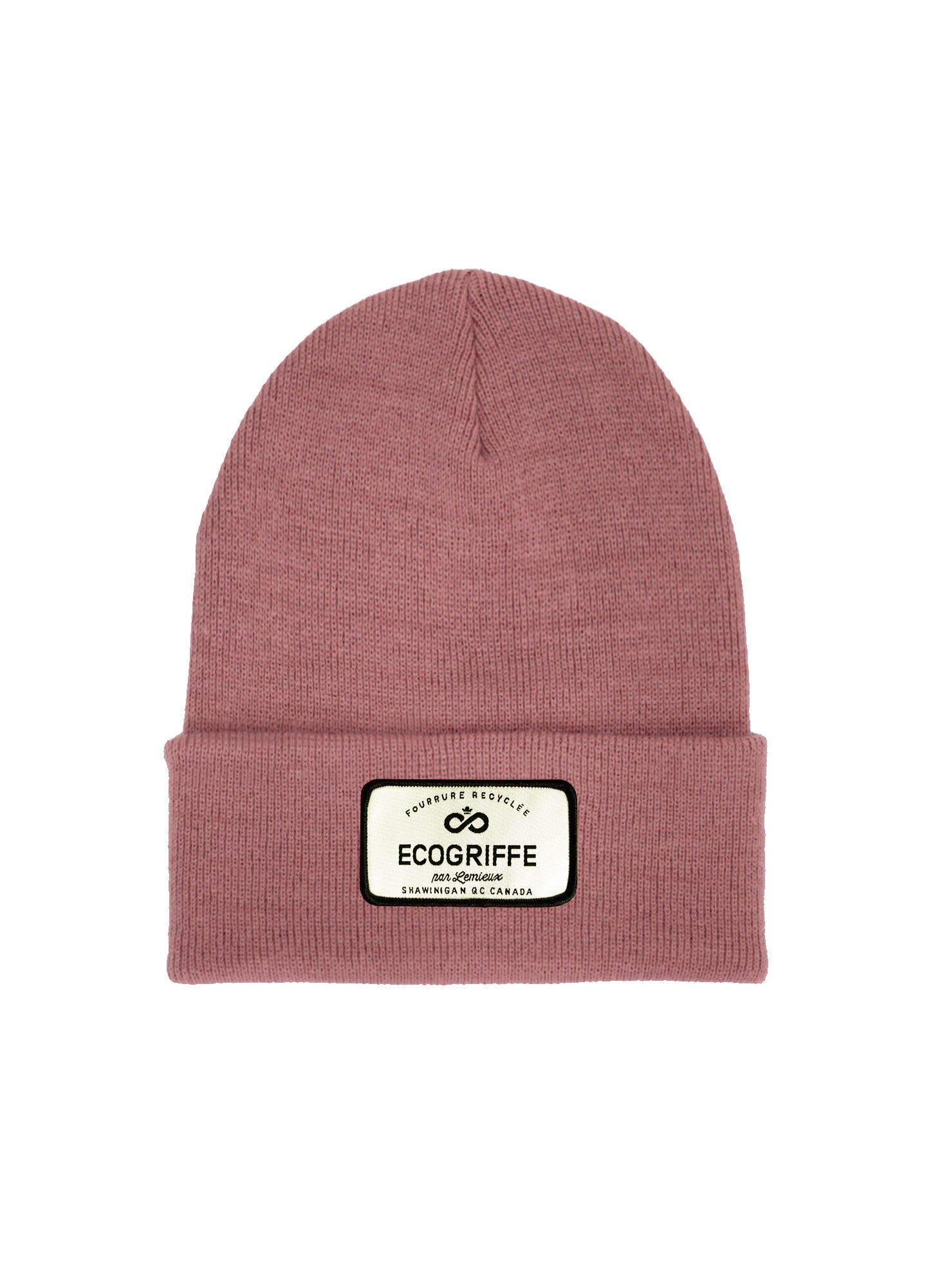 Tuque rose cendr Tradition taille adulte