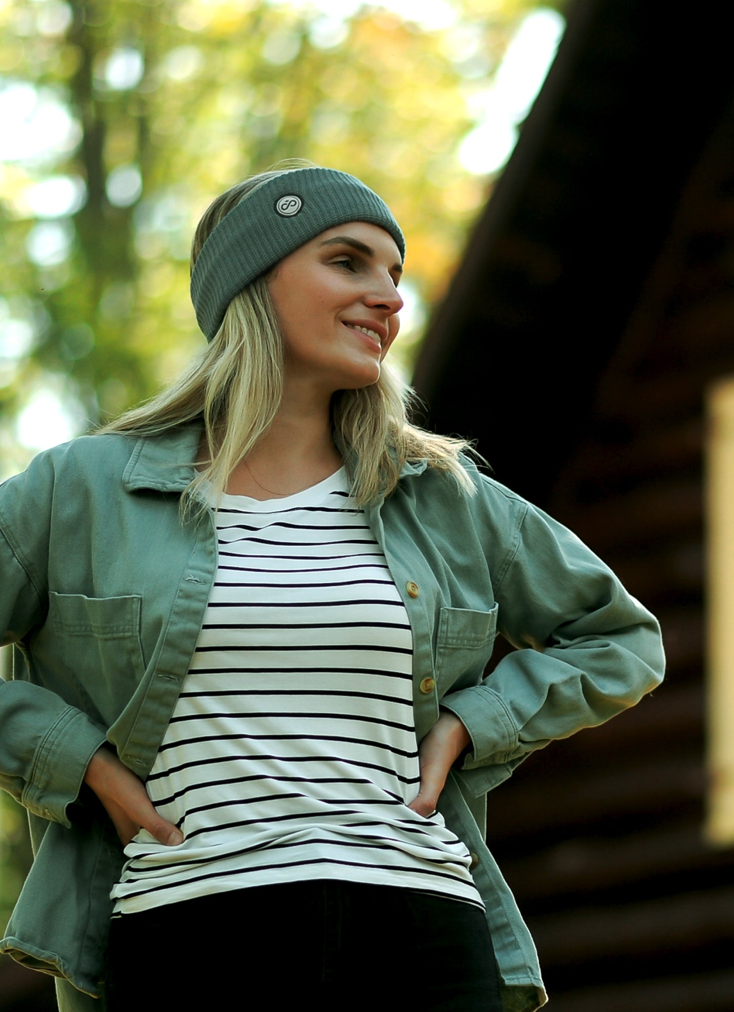 Alpine Sage Headband - Round Logo