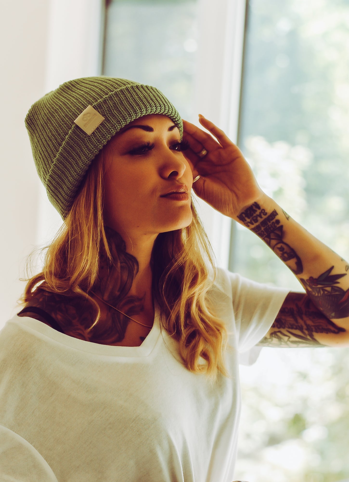 Boreal mint hat & scarf set