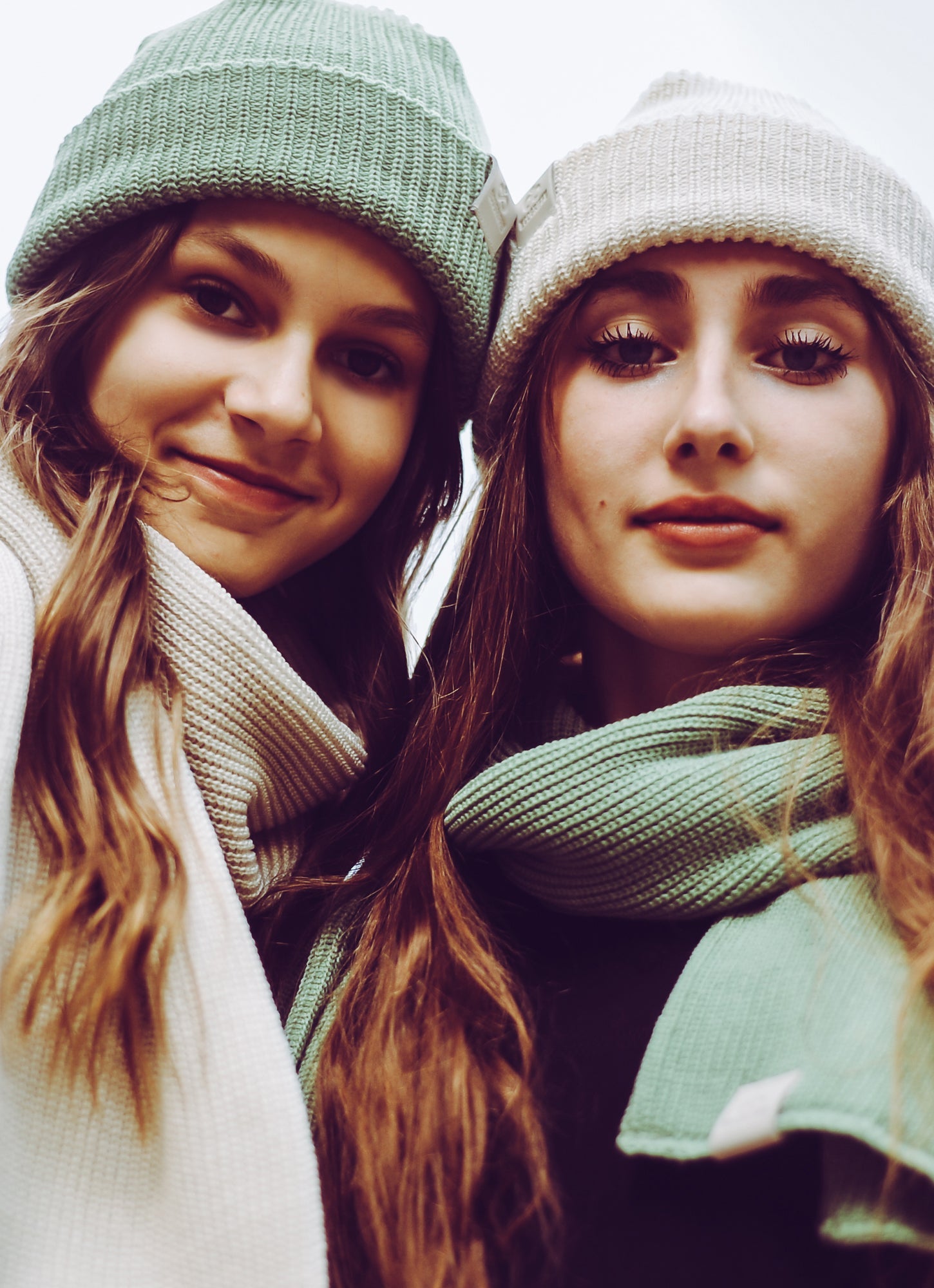 Boreal mint hat & scarf set