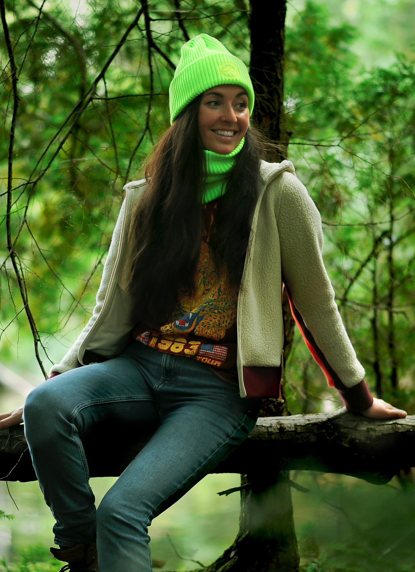 Nomade fluorescent beanie - adult size
