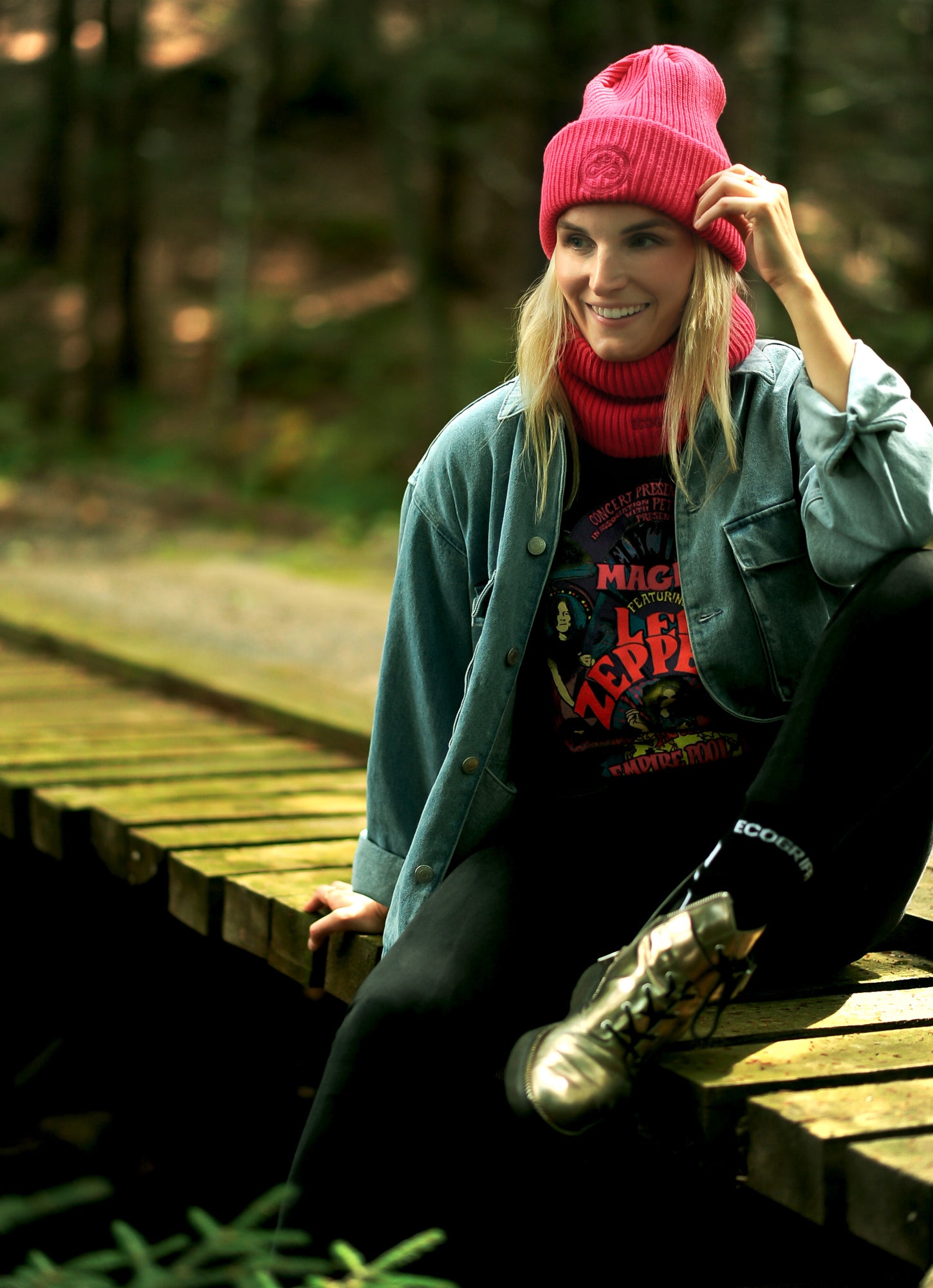 Tuque framboise Nomade - taille adulte