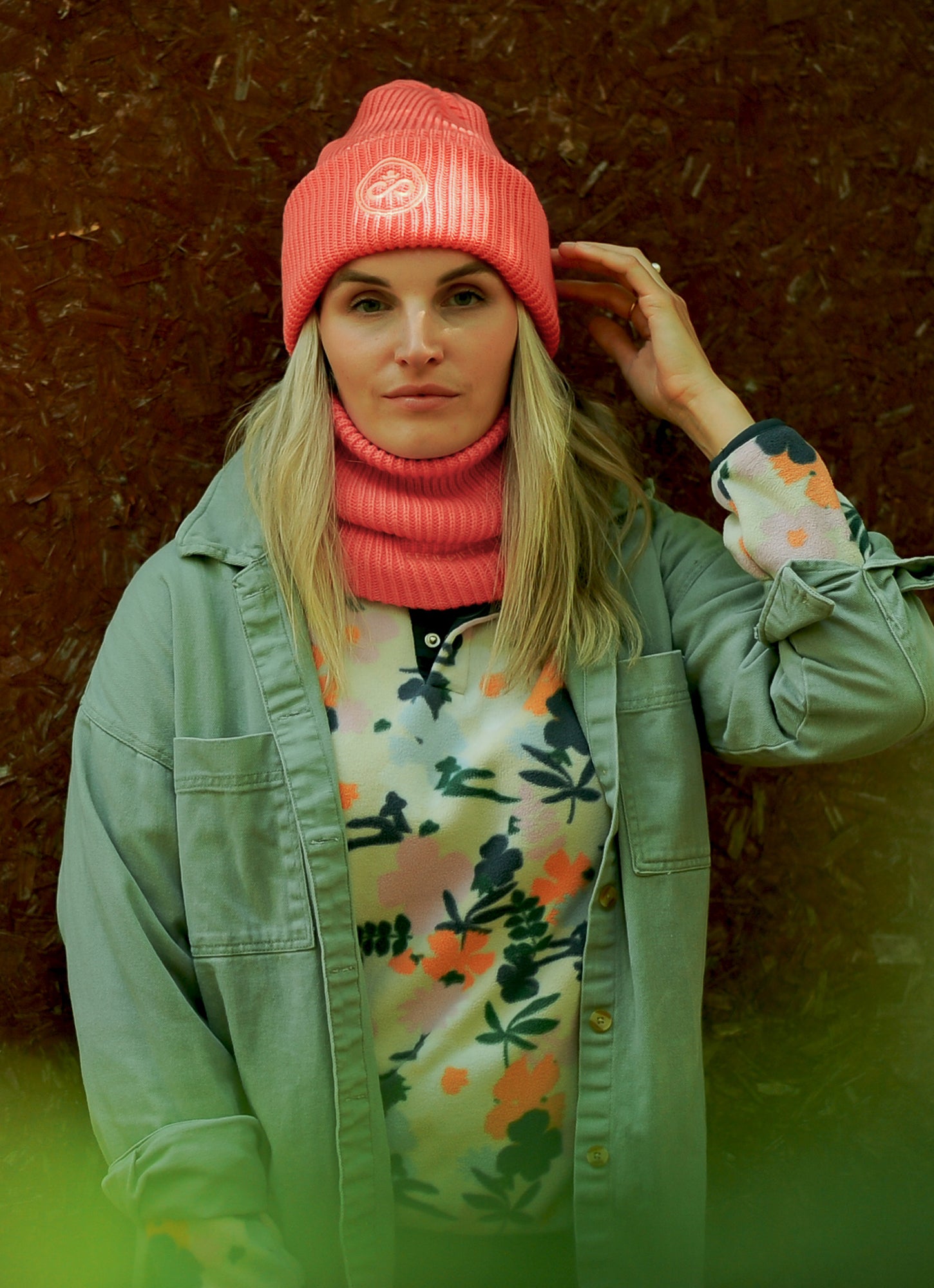 Nomade salmon toque - adult size