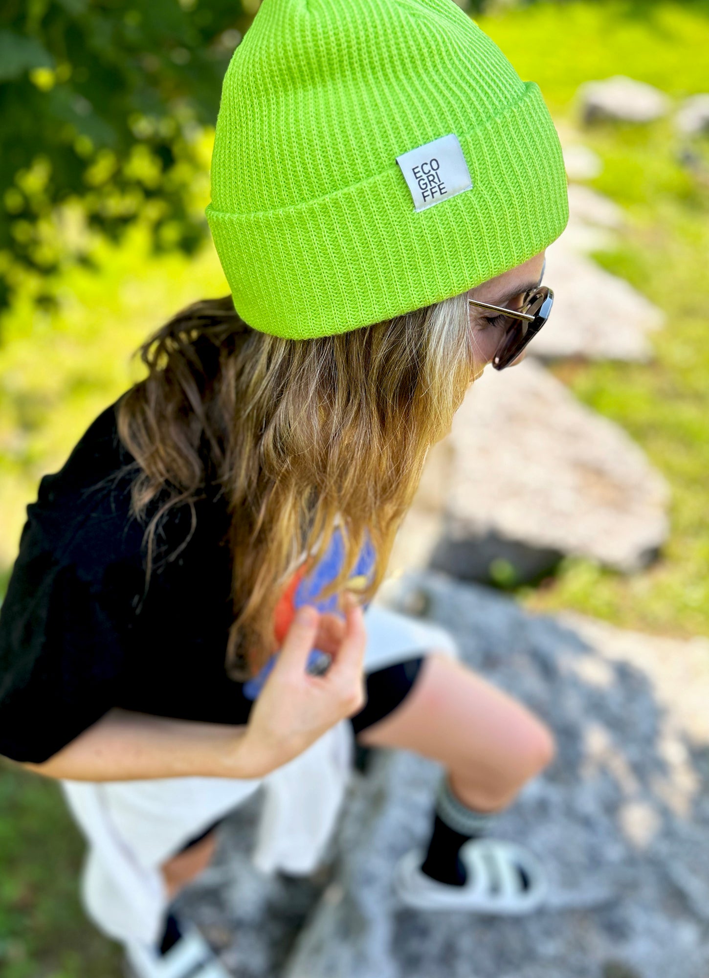 Boreal lime beanie - adult size