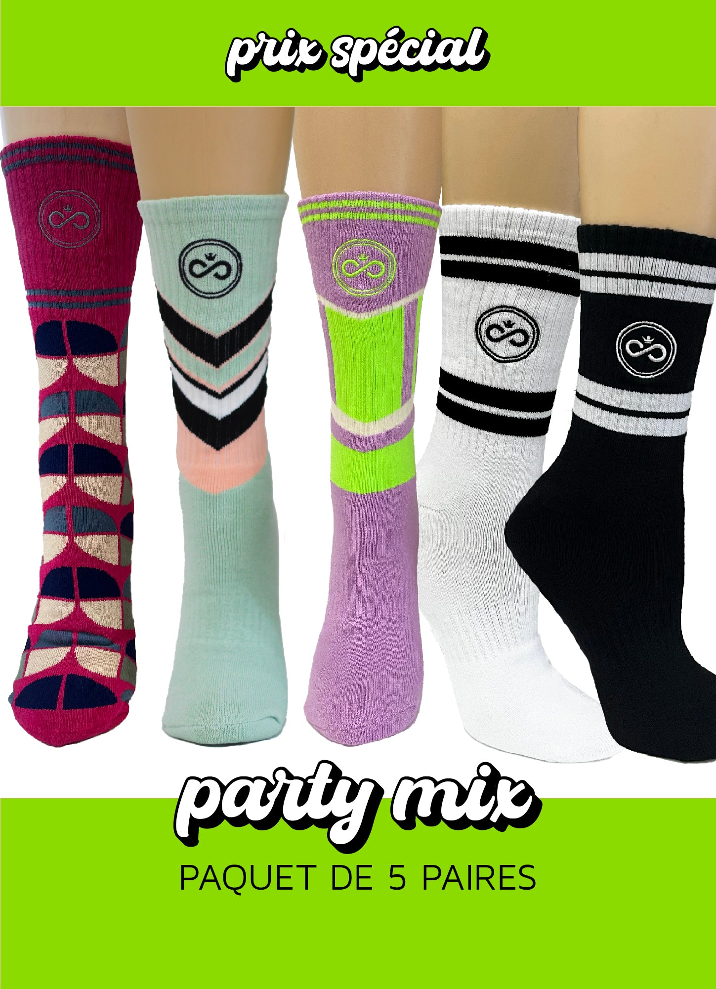 Chaussettes Party Mix - 5 paires