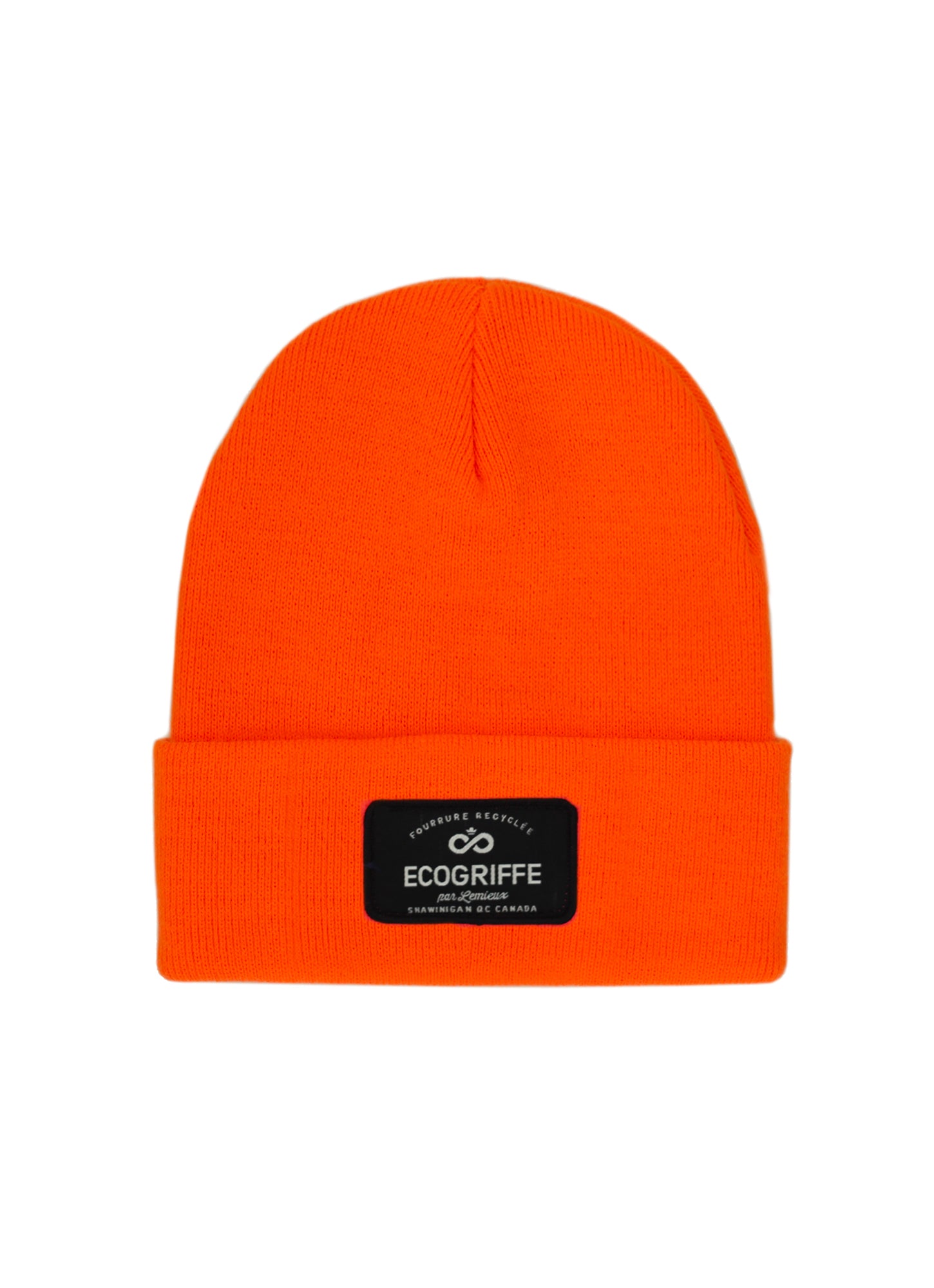 Tuque orange fluo Tradition - taille adulte
