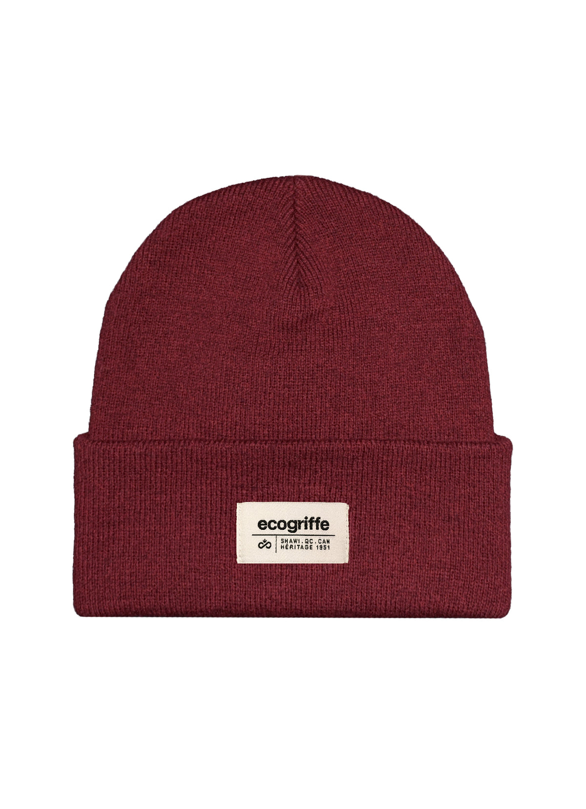 Tuque Héritage cerise - maille fine
