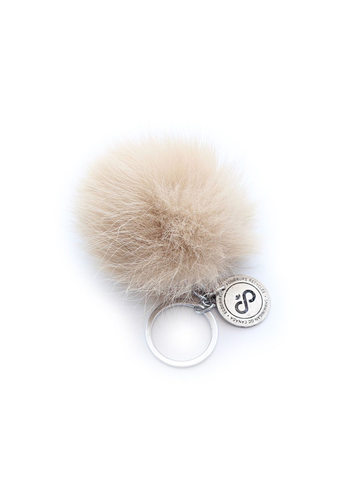 Petit porte-clés renard beige | Écogriffe